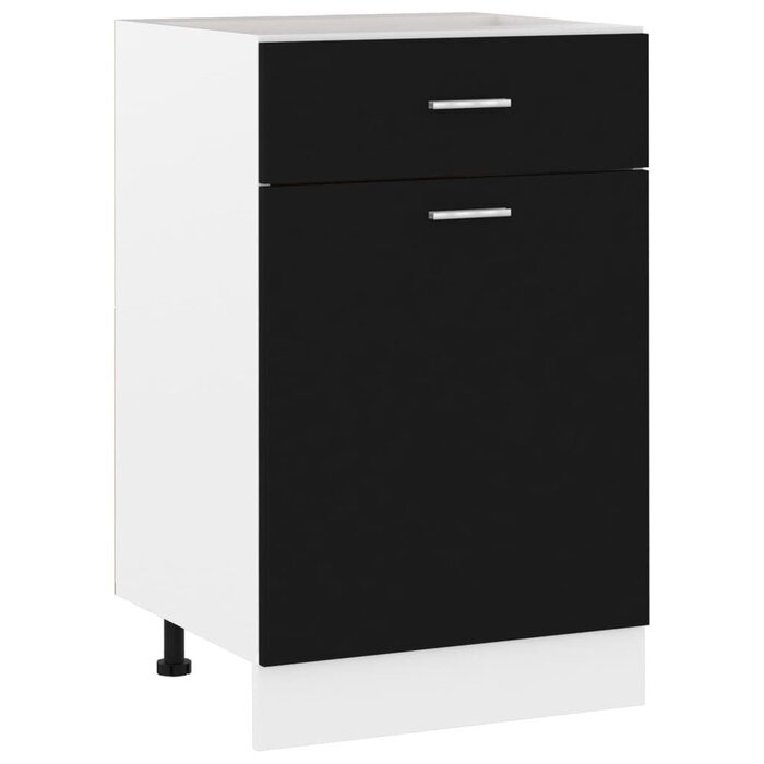 Vidaxl Küchenunterschrank Lyon Schwarz 50 cm - bis zu 46% Rabatt