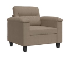 Vidaxl Gemütlicher Sessel Mikrofaser Taupe - 60 cm Breite - bis zu 47% sparen