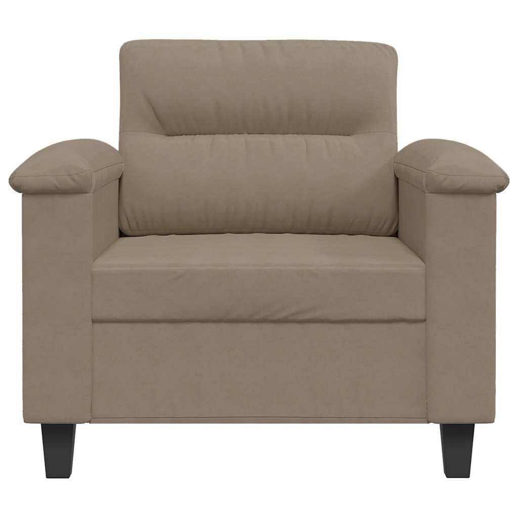 Vidaxl Gemütlicher Sessel Mikrofaser Taupe - 60 cm Breite - bis zu 47% sparen