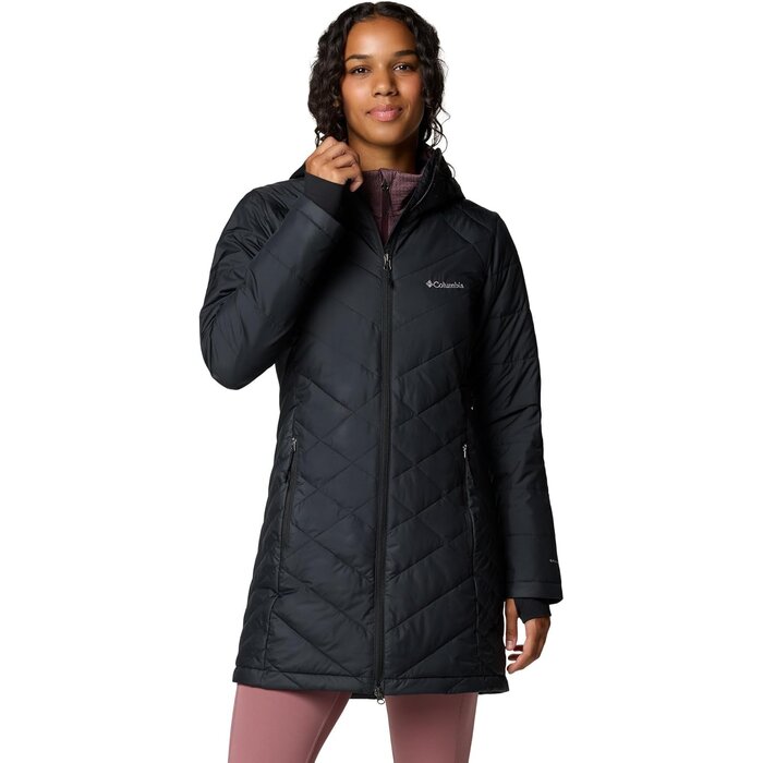 Columbia Eleganter Damen Mantel mit Kapuze - Größe M - bis zu 47% günstiger