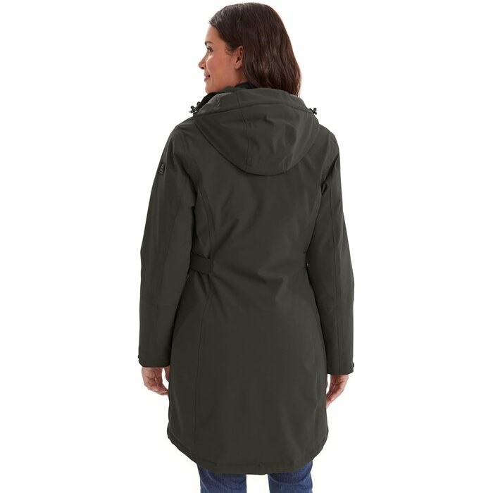 Killtec Wasserdichter Damenparka, knielang, Dunkeloliv - bis zu 47% sparen