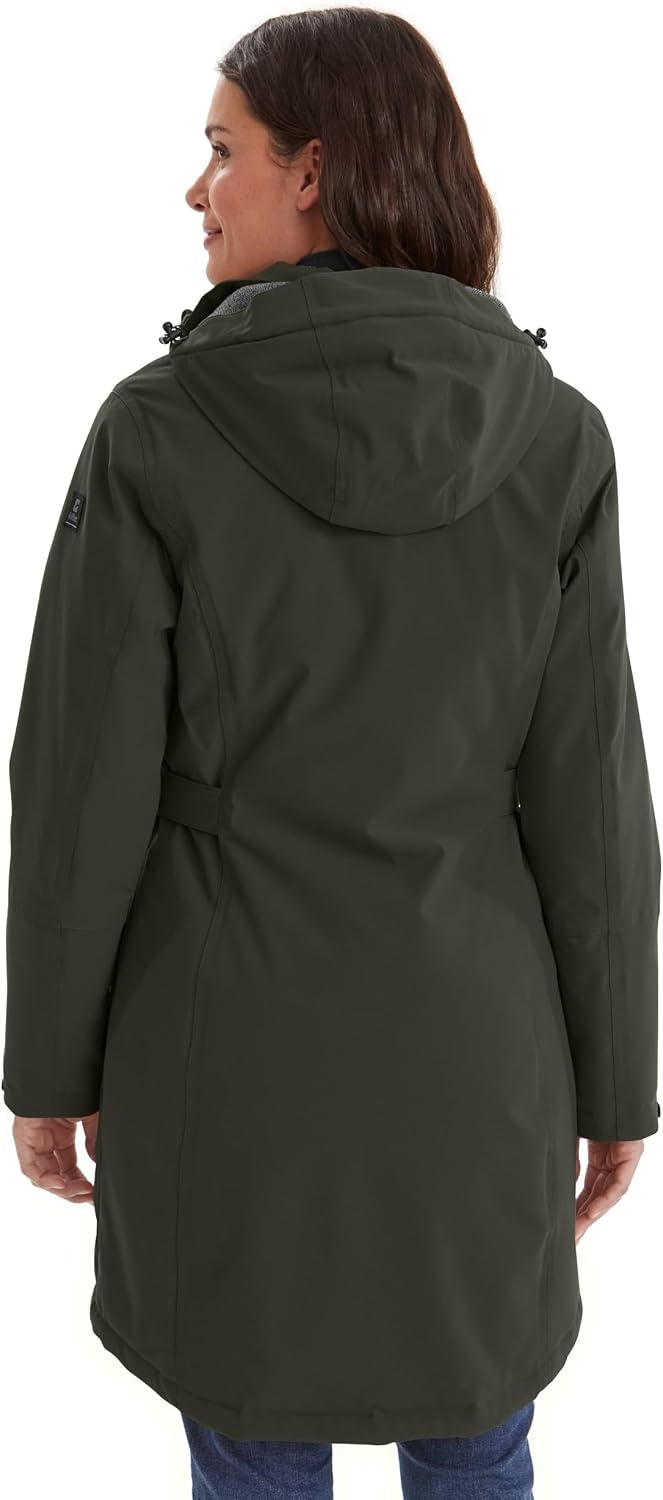 Killtec Wasserdichter Damenparka, knielang, Dunkeloliv - bis zu 47% sparen