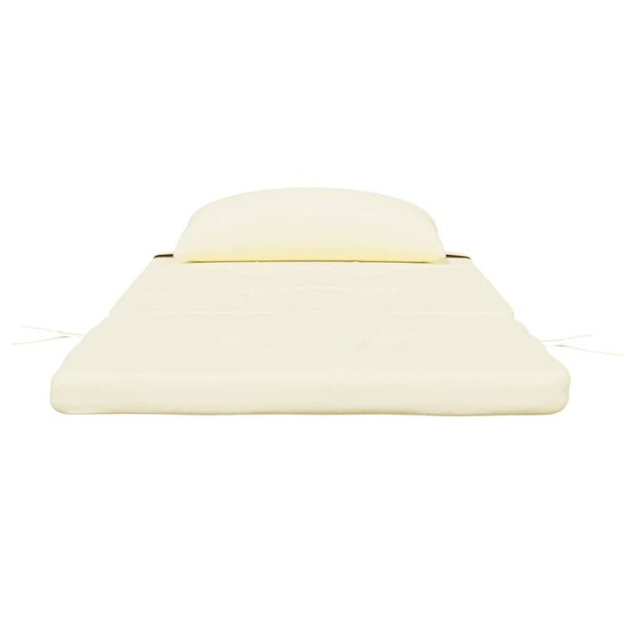 Vidaxl 2er Set Adirondack Stuhlkissen Creme - 126x58cm - bis zu 48% reduziert