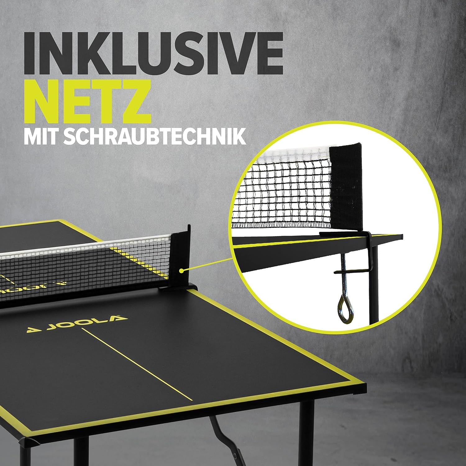 Kompakter Mini-Tischtennistisch, klappbar, 90x45 cm - jetzt bis zu 40% sparen