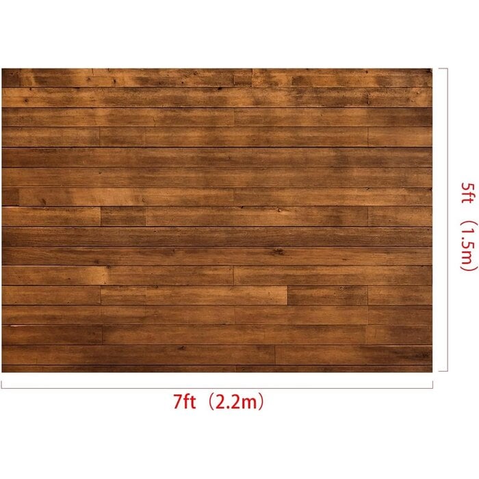 Kate Foto-Hintergrund Holzoptik Braun 2,2 x 1,5 m - jetzt bis zu 38% sparen