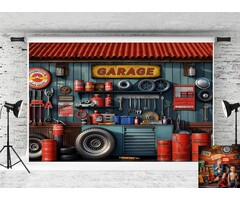 Kate Profi-Foto-Hintergrund Werkstatt-Motiv 2,2 x 1,5 m - bis zu 39% Rabatt