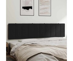 Vidaxl Samt-Kopfkissen Hanko, Schwarz, 200 cm - Jetzt bis zu 42% günstiger