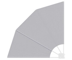 Vidaxl Fächer-Balkon-Sichtschutz, Grau, 115x115cm - jetzt bis zu 67% reduziert!