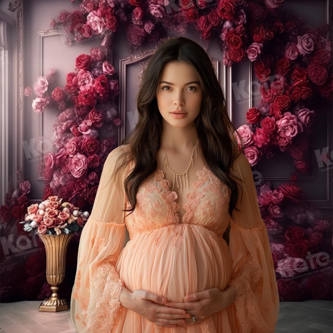 Kate Foto-Hintergrund Rote Blumen 1,5x2,2m - Jetzt bis zu 38% sparen