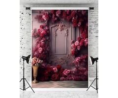Kate Foto-Hintergrund Rote Blumen 1,5x2,2m - Jetzt bis zu 38% sparen!