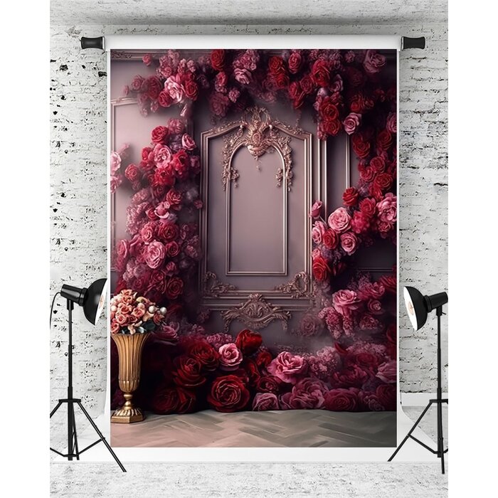 Kate Foto-Hintergrund Rote Blumen 1,5x2,2m - Jetzt bis zu 38% sparen!