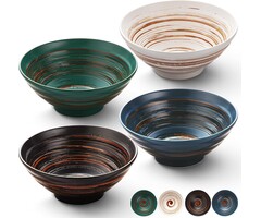 4-teiliges Ramen-Schalen Set - Keramik - 20 cm - bis zu 49% Rabatt