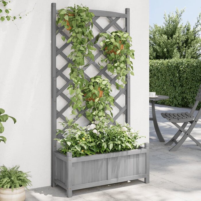 Vidaxl Pflanzkasten mit Rankgitter, 75x35x150 cm - bis zu 45% günstiger