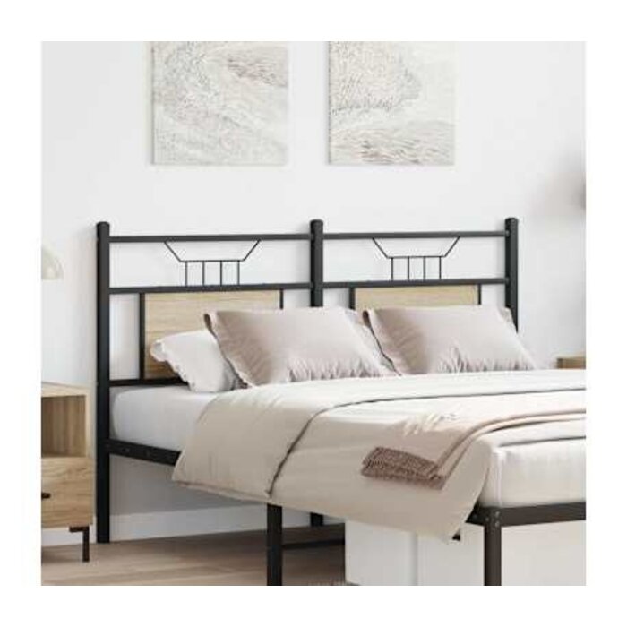 Vidaxl Bett-Kopfteil 140 cm in Sonoma-Eiche | Industrielles Design | bis zu 44% Rabatt