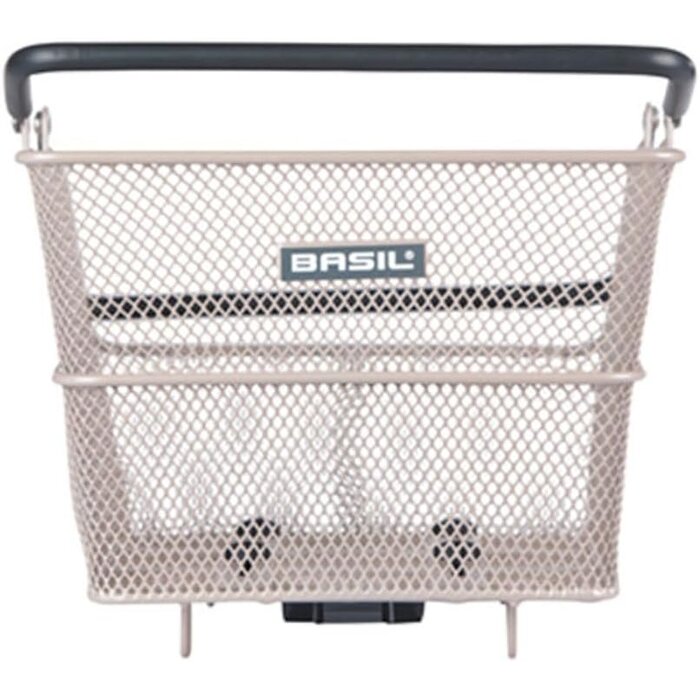 Stilvoller Fahrrad-Gepäckträgerkorb | Nude Metallic | Bis zu 45% Rabatt
