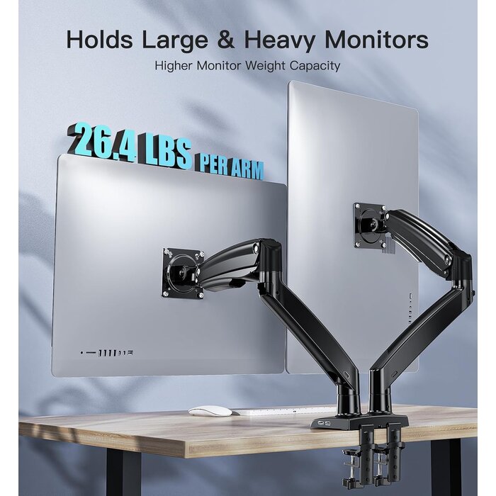 Ergonomische Doppel-Monitorhalterung 15-35 Zoll - bis zu 36% Rabatt
