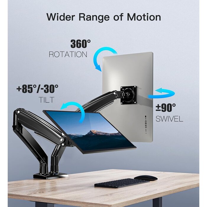 Ergonomische Doppel-Monitorhalterung 15-35 Zoll - bis zu 36% Rabatt