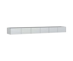 Vidaxl XL Hochbeet verzinkter Stahl 480x80x45cm - Silber - bis zu 47% Rabatt
