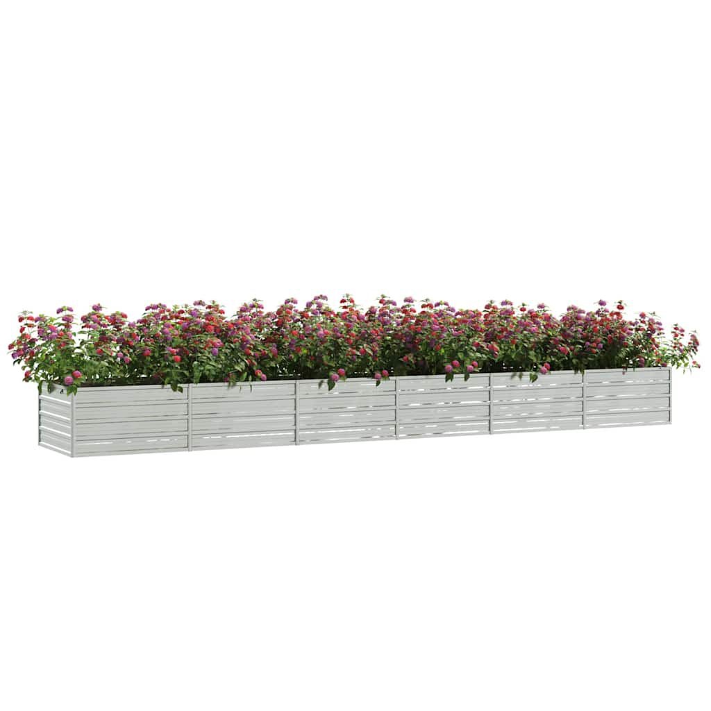 Vidaxl Großes Hochbeet aus verzinktem Stahl, 480x80x45 cm - Jetzt bis zu 46% Rabatt