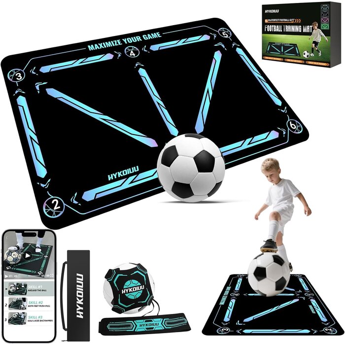 Fußball-Trainingsmatte mit Kick-Trainer - Ballkontrolle & Dribbling - bis zu 44%