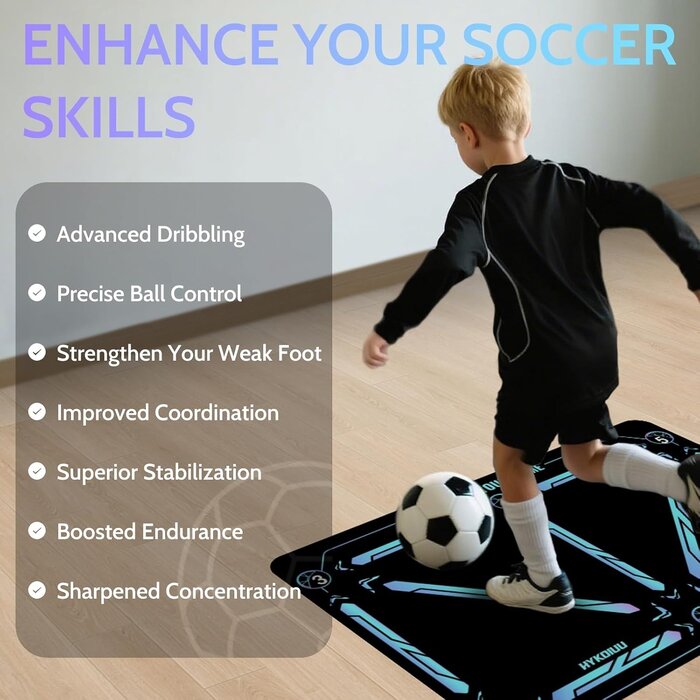 Fußball-Trainingsmatte mit Kick-Trainer - Ballkontrolle & Dribbling - bis zu 44%