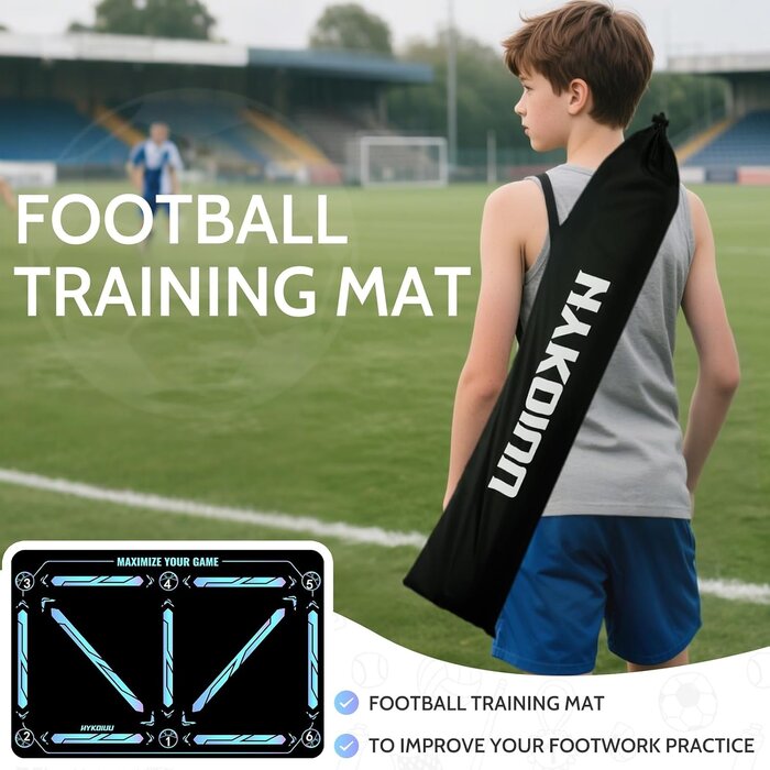Fußball-Trainingsmatte mit Kick-Trainer - Ballkontrolle & Dribbling - bis zu 44%