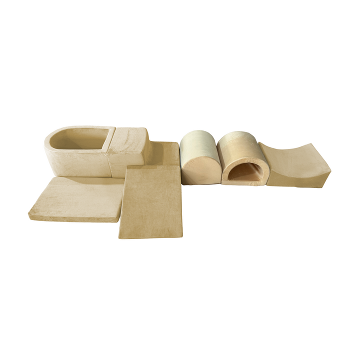 Viking Choice 7-tlg. Schaumstoff-Spielset mit Bällebad - Beige - bis zu 54% Rabatt