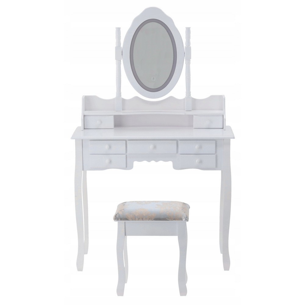 Viking Choice Eleganter Schminktisch mit LED-Spiegel & Hocker - bis zu 27% Rabatt
