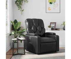 Vidaxl Verstellbarer Relaxsessel Kunstleder Schwarz - bis zu 41% Rabatt
