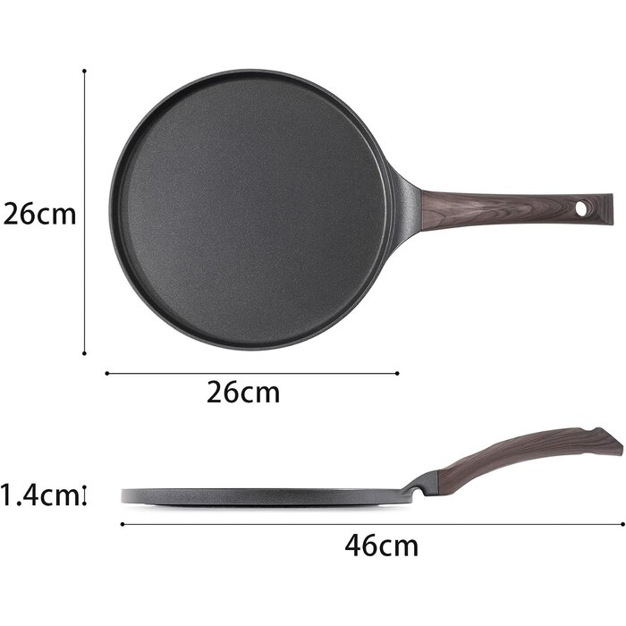 Crêpepfanne 26 cm mit Antihaftbeschichtung - bis zu 42% Rabatt