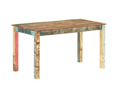 Vidaxl Massiver Altholz Esstisch 140x70cm - Vintage Unikat - bis zu 55% reduziert