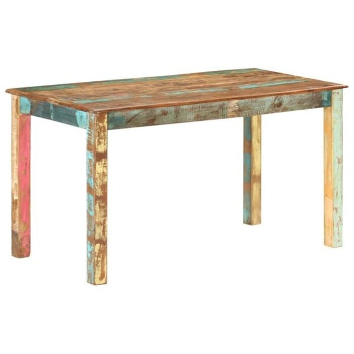 Vidaxl Massiver Altholz Esstisch 140x70cm - Vintage Unikat - bis zu 55% reduziert