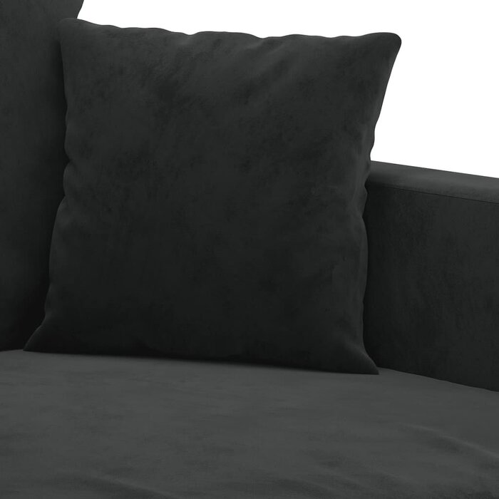Vidaxl Elegantes 2-Sitzer Sofa, Samt schwarz, 120 cm - jetzt bis zu 48% günstiger