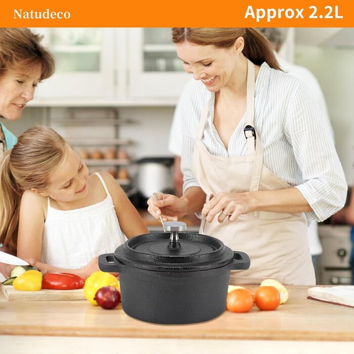 Gusseisen-Bräter 20 cm Dutch Oven - Jetzt bis zu 46% sparen!