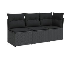 Vidaxl Moderne 3-Sitzer Gartenbank Poly-Rattan mit Stauraum - bis zu 47% sparen