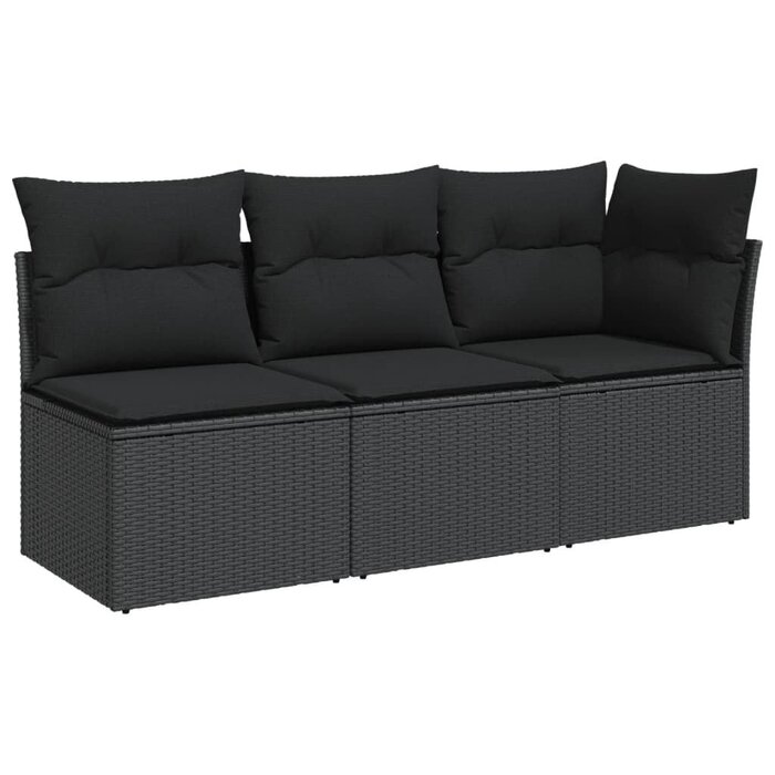 Vidaxl Moderne 3-Sitzer Gartenbank Poly-Rattan mit Stauraum - bis zu 47% sparen