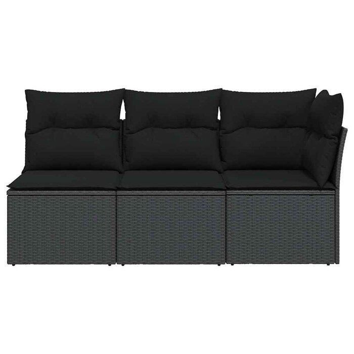 Vidaxl Moderne 3-Sitzer Gartenbank Poly-Rattan mit Stauraum - bis zu 47% sparen