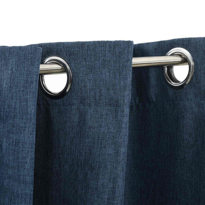 Vidaxl Verdunkelungsvorhang Leinenoptik 290x245 cm Blau - bis zu 44% Rabatt