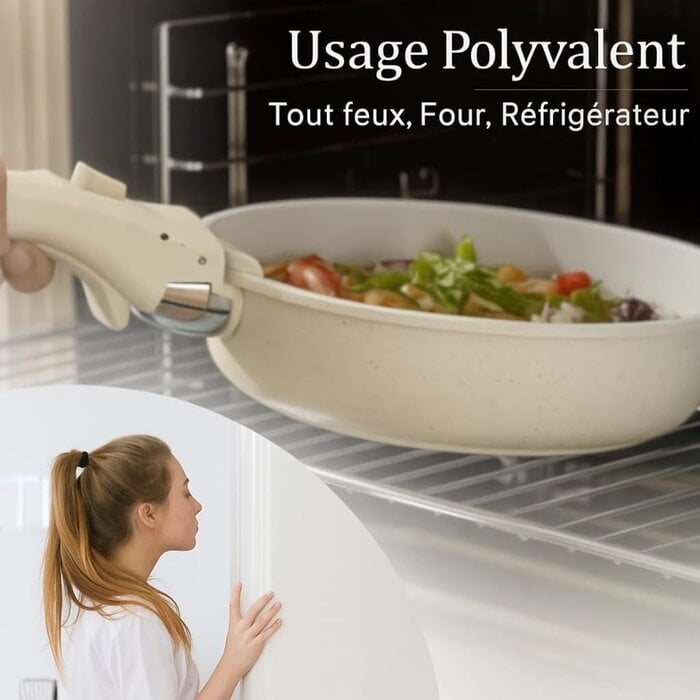 3-tlg. Pfannenset Aluminium Creme 18/20/26 cm - 62% Rabatt