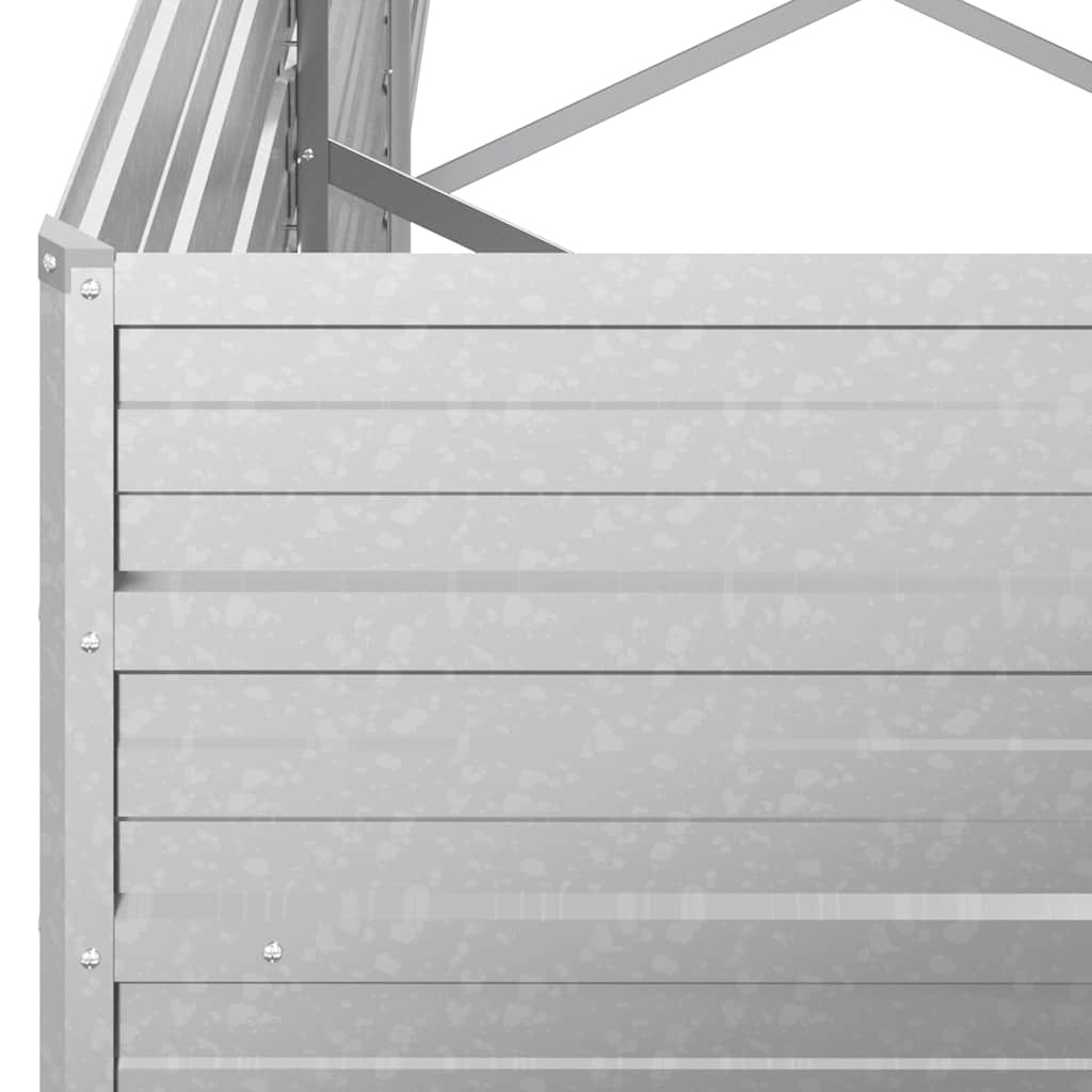 Vidaxl Großes Hochbeet aus verzinktem Stahl 320x40x45 cm - bis zu 40% Rabatt