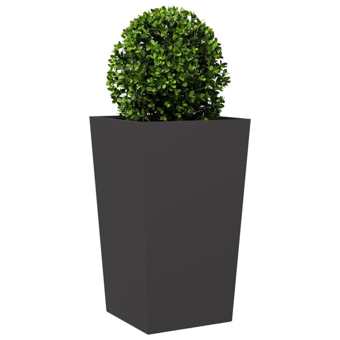 Vidaxl 2er Set Pflanzkübel aus Stahl 45x45x75 cm - Schwarz - bis zu 41% reduziert