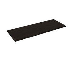 Vidaxl Waschtischplatte aus massiver Eiche 160x60cm - Dunkelbraun - bis zu 49% Rabatt