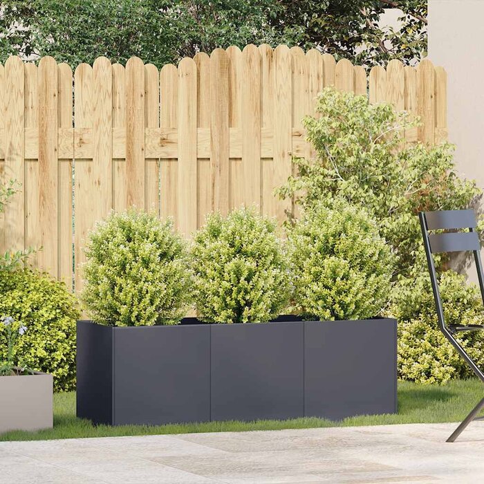 Vidaxl Design-Pflanzkübel 120x40x40 cm, Anthrazit - Sparen Sie bis zu 43%