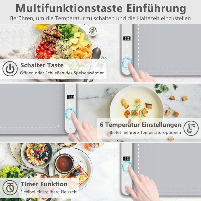 Elektrische Warmhalteplatte bis zu 44% günstiger - Ideal für Buffets & Partys