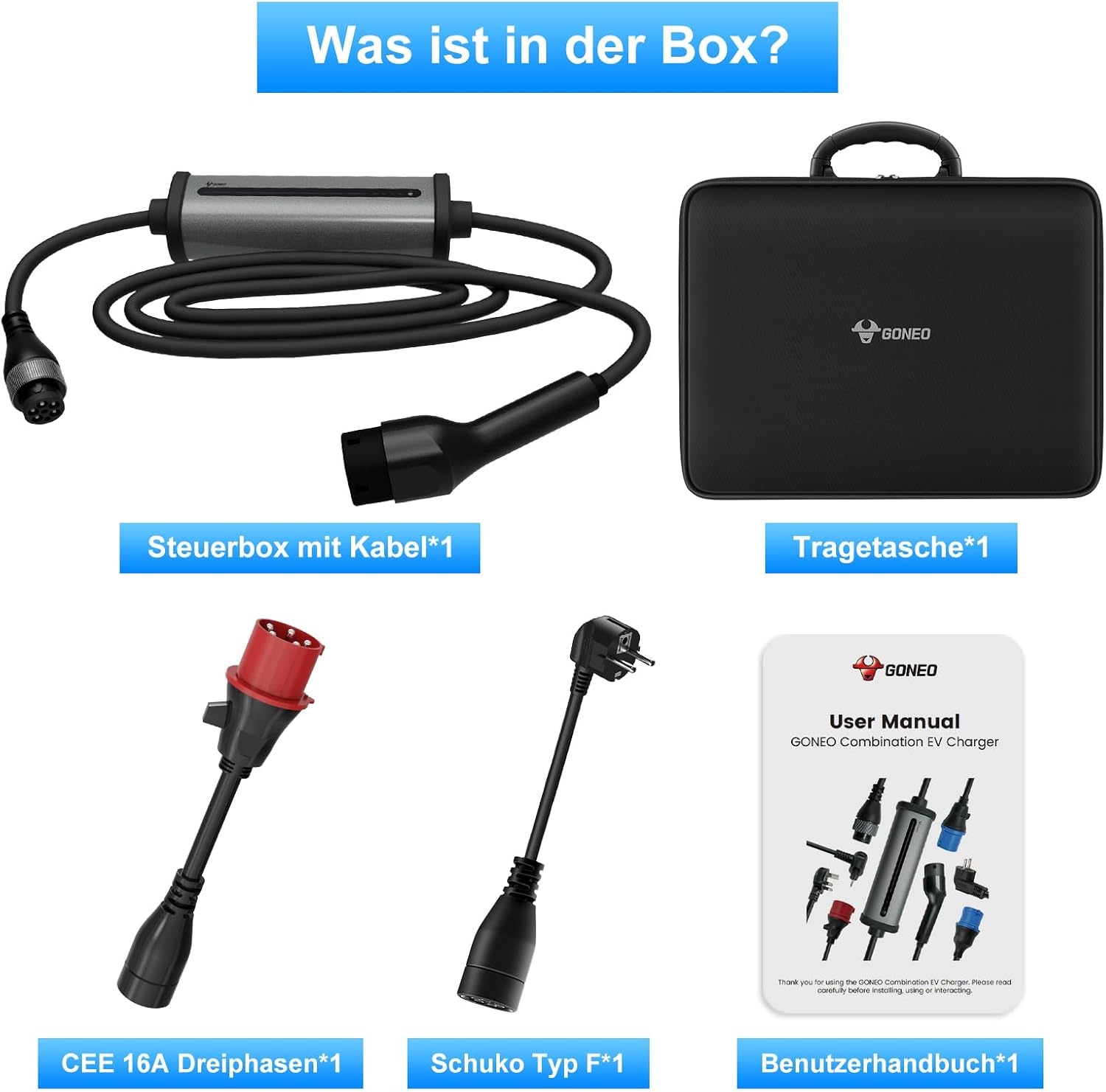 Mobiler 11 kW Typ 2 Lader für E-Autos - bis zu 37% Rabatt sichern