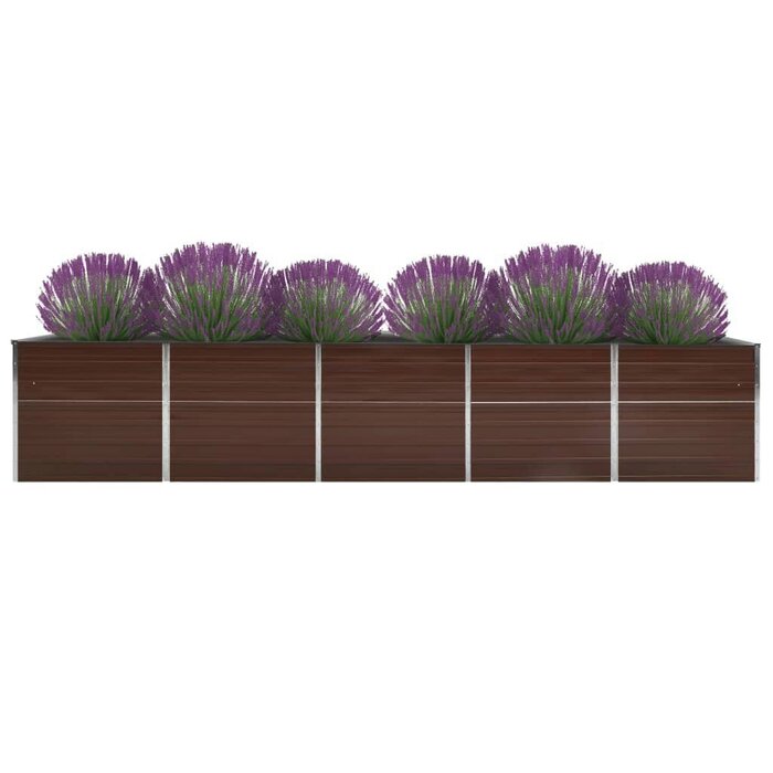 Vidaxl Großes Hochbeet aus verzinktem Stahl 400x80x77cm - Jetzt bis zu 47% sparen