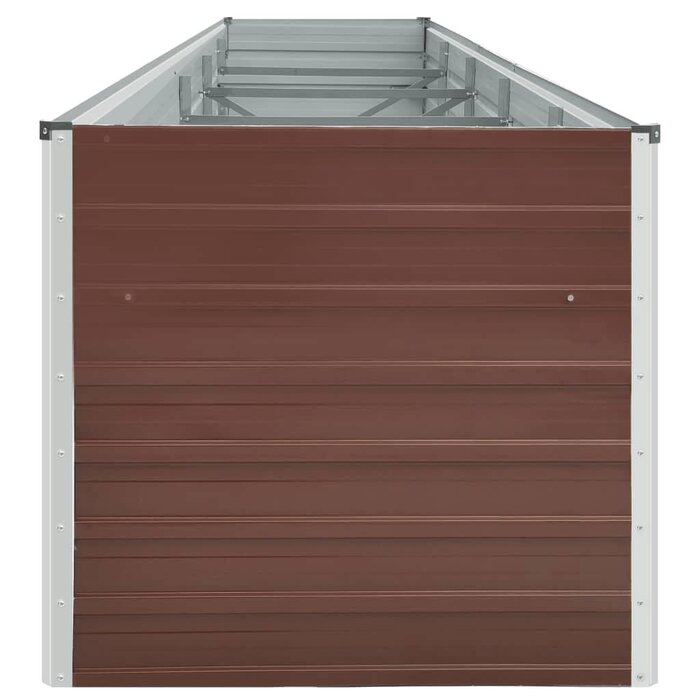 Vidaxl Großes Hochbeet aus verzinktem Stahl 400x80x77cm - Jetzt bis zu 47% sparen