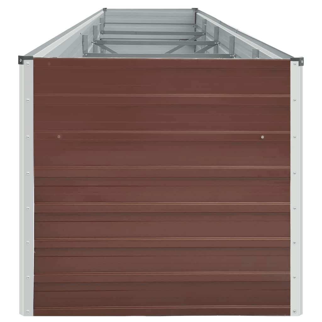 Vidaxl Großes Hochbeet aus verzinktem Stahl 400x80x77cm - Jetzt bis zu 47% sparen