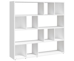 Vidaxl Weißes Bücherregal & Raumteiler 105x102 cm - Jetzt bis zu 46% sparen