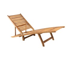Vidaxl Gartenliege aus Teakholz, verstellbar & klappbar - bis zu 46% sparen!